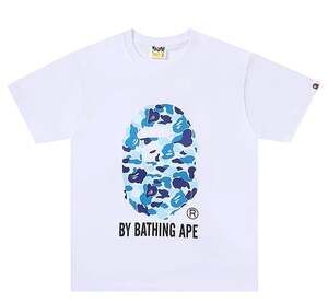 A Bathing Ape BAPE ABC Camo By Bathing Ape Tee White Blue